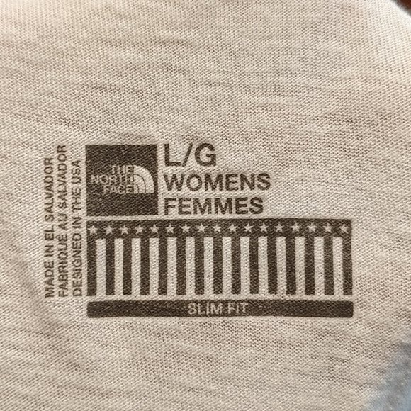 North Face White “Never Stop Exploring” Racerback Tank Top Large USA - Picture 6 of 7